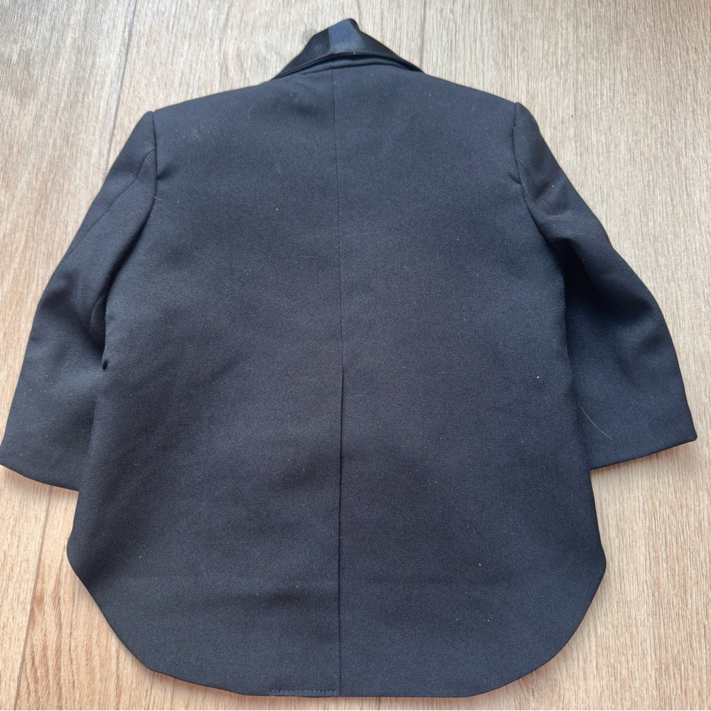 Weikexi Baby Boy 3M Black 4 Piece Suit Formal Tuxedo Set, Like New - Picture 8 of 8